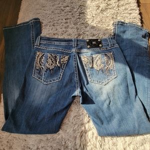 Miss Me women's embellished Signature Rise Boot jeans size 32